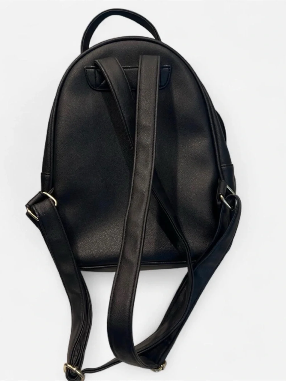 Juicy Couture Black Quilted Mini Backpack with Logo Plate